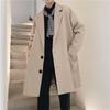 New Spring Fashion: Men's Casual Mid-Length Single-Breasted Trench Coat