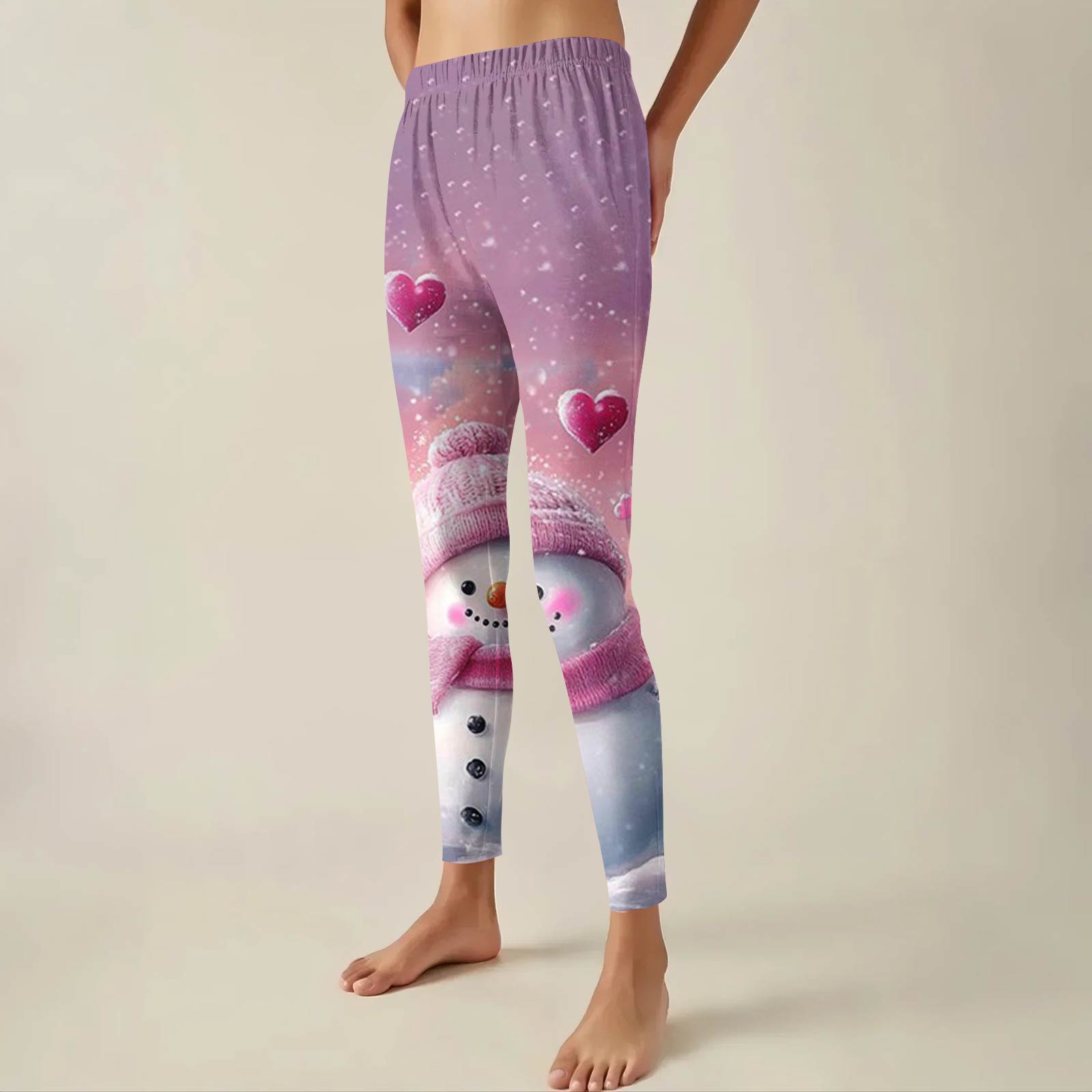 

Женские брюки с рождественским принтом, эластичные, мягкие, повседневные, домашние, спальные брюки XXXL