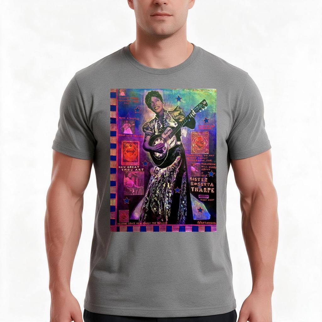 Sister Rosetta Tharpe Tshirt Summer Casual Cotton Tee Oversized Streetwear Tops Vintage Graphic Print Unisex Unisex Unisex