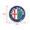 2/4/6 Pezzi Adesivo Emblema Tappo Serratura Portiera Auto Adesivo Protettivo per Alfa Romeo Giulia Stelvio Giulietta Spider GT 4C 8C Mito Brera Modifica