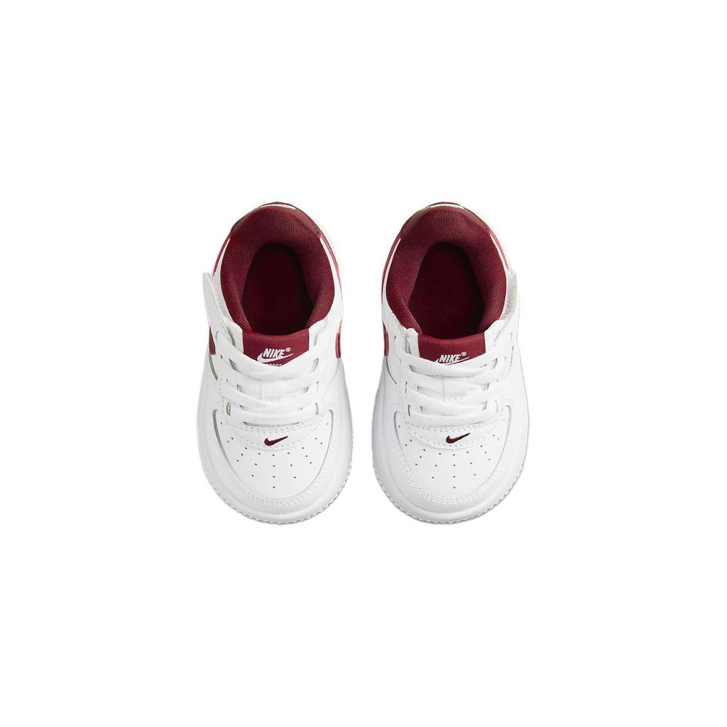 Nike Force 1 Low EasyOn TD White Team Red Baby Sneakers FN0236-105