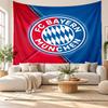 Nástěnná tapiserie Bayern Mnichov, Nástěnný závěs z měkké látky, Dekorativní pozadí pro ložnici, Domácí nástěnné umění