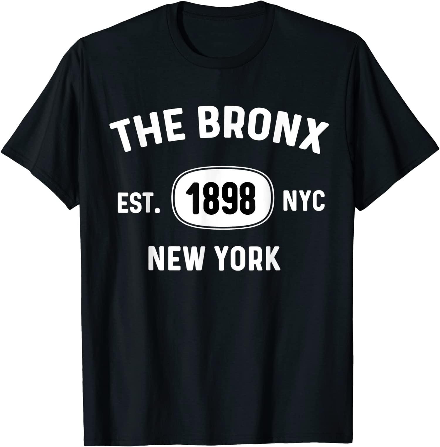 The Bronx BX NY Souvenir Tee Native Map NYC EST. 1898 Unisex T-Shirt Size S-5XL S разноцветный