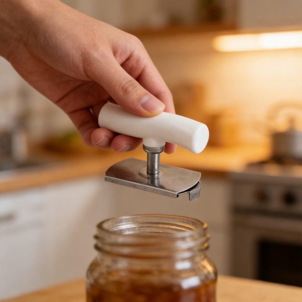 Multipurpose Can Opener With Stainless Steel Construction For Home Kitchen Use