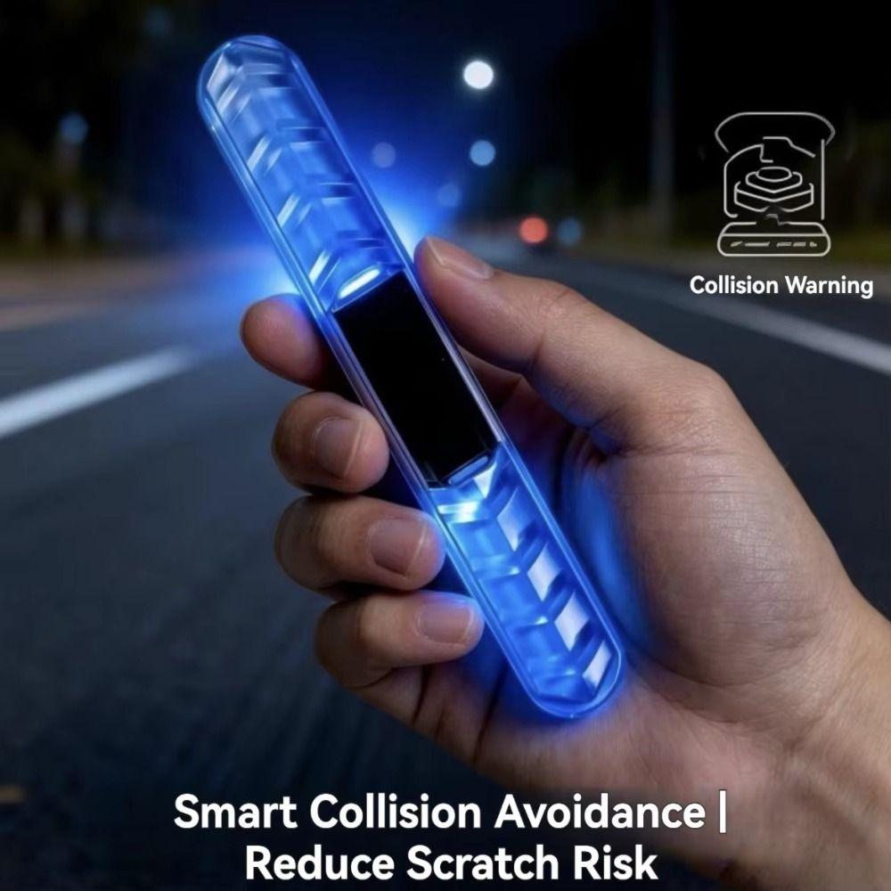 Colorful Dynamic Solar LED Strobe Flash Light LED Flashing Door Handle Protector  Motorcycle Use