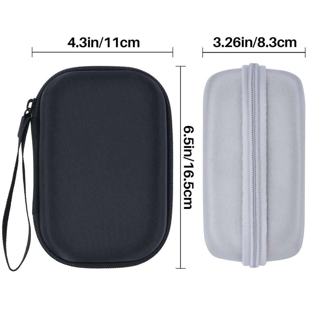 Fujifilm Instax Mini Sofortdrucker kompatibel mit Lebakort Aufbewahrungstasche Case Liplay/Liplay+ Kamera/Smartphone (Nur Grau)