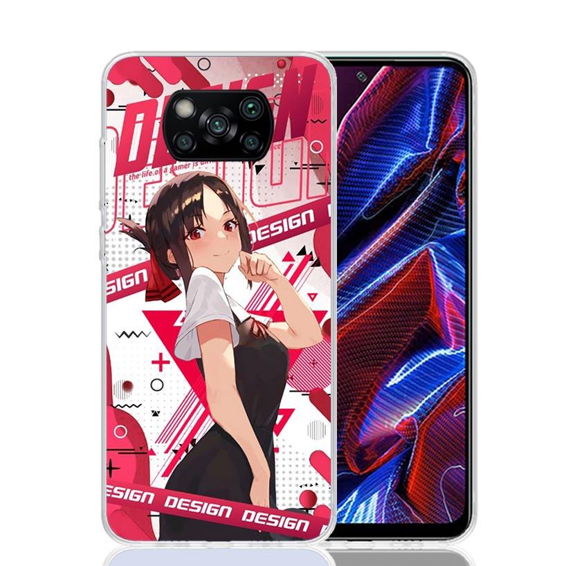 Kaguya Sama Shinomiya Phone Case For Xiaomi Poco X7 X6 X5 Pro F7 Ultra Redmi 15C 15 13 13C 12 12C 10 10A 10C 9 9A 9C 9T Cover Po