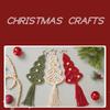 3PCS/Set DIY Macrame Woven Christmas Tree Kit Christmas Craft Gift Kit Very Suitable For Family Friends Perfect Holiday Gifts