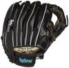 KAISER Dragonfly for General and Softball Leisure and Family Sports Glove, 12-inch, Black, KW-322, Baseball, Catch, Practice, Use,