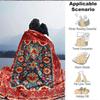 1Pc Traditional Persian Rug Blanket Soft And Comfortable Casual Warm Camping Travel Christmas Halloween Xmas Gift M924201
