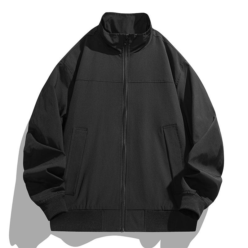 

Мужская новая американская куртка-бомбер, мужской хулиганский, красивый рабочий костюм, однотонный, модный воротник-стойка, бейсбольная форма, куртка, мужской M