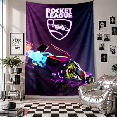 Wandbehang Rocket League Kunst Hängendes Tuch Dekorative Hintergrundabdeckung für Raumdekoration