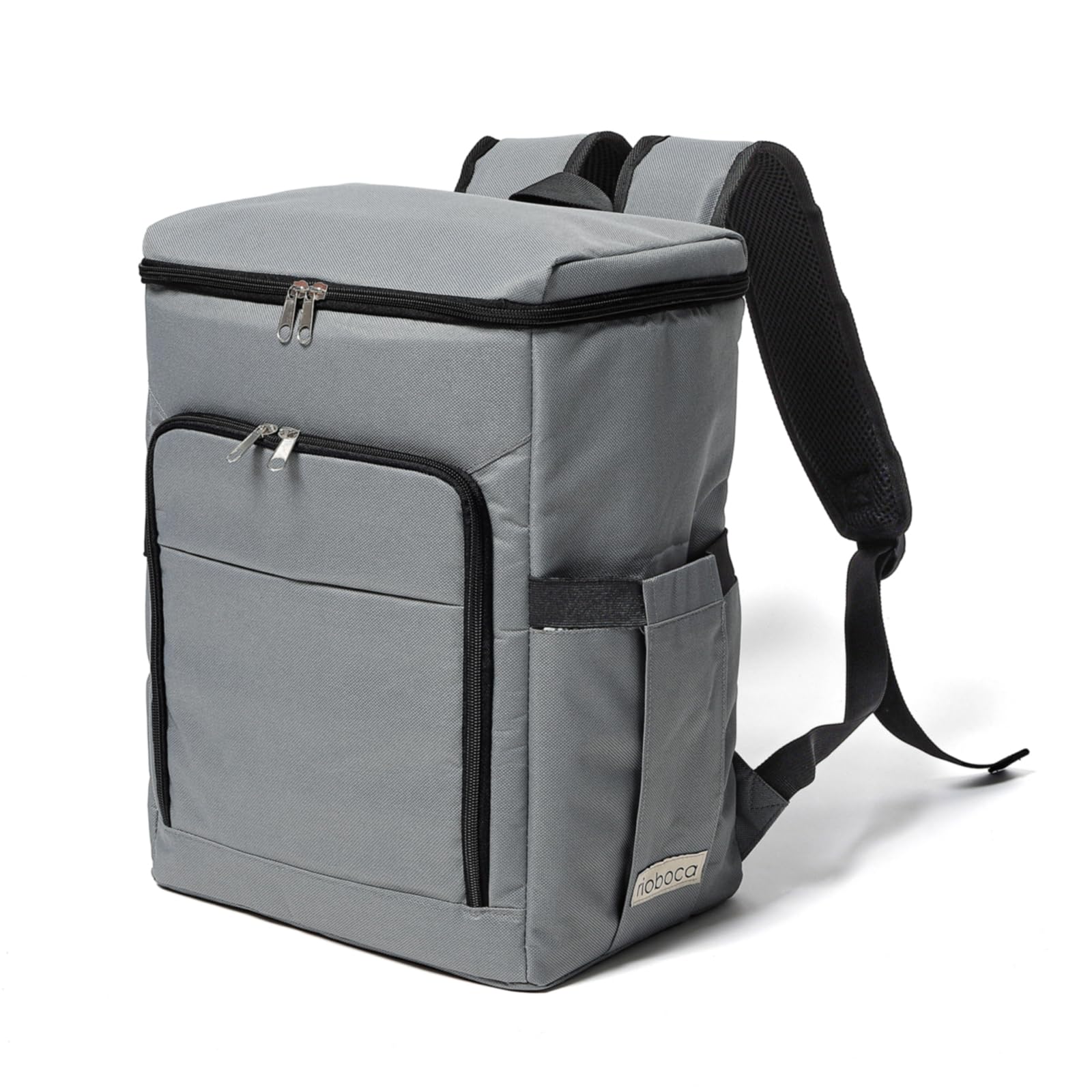 

rioboca Backpack Type Insulated Bag Thermal Insulated Backpack 22L Shopping Barbecue Camping (Gray) сірий колір