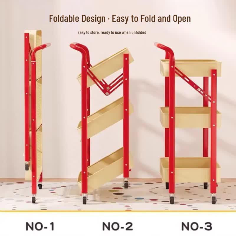 Foldable Multi-layer Storage Cart