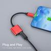 2 in 1 3.5mm Type C o Adapter Converter o Headphone Adapter(Red)