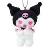 Sanrio Mascot Holder Heart Original Anime My Melody Kuromi Polyester and Ages 6 and 415308 (Netflix & Kuromi) Steel, Up,