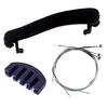 3-Piece Set of 3/4 4/4 Violin Shoulder Rests Mufflers Violin Strings Set Violin Accessories