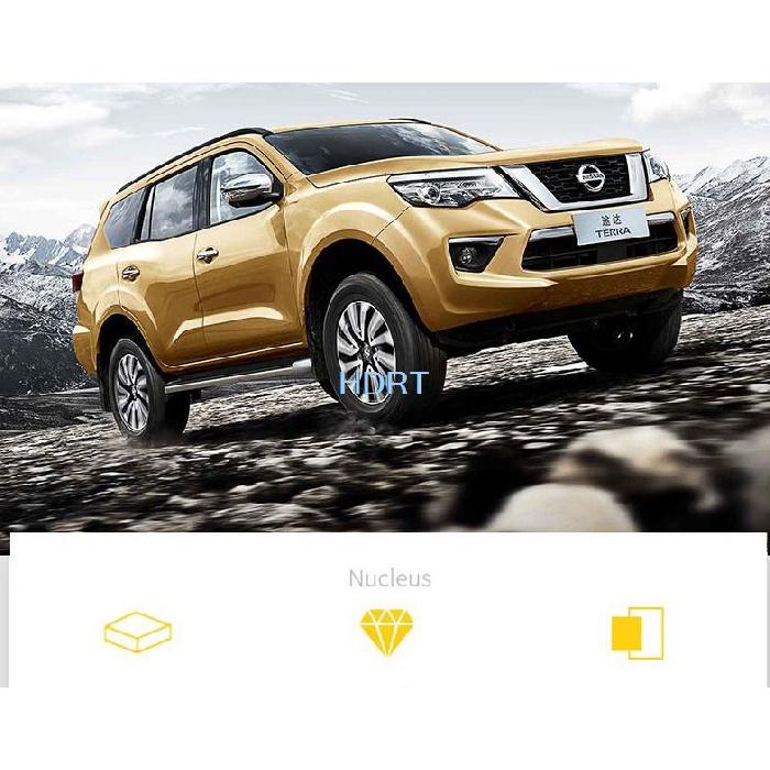 For Nissan Navara NP300 Terra 2018 Stickers ABS Chrome Car Styling Frame Decoration Cover Interior