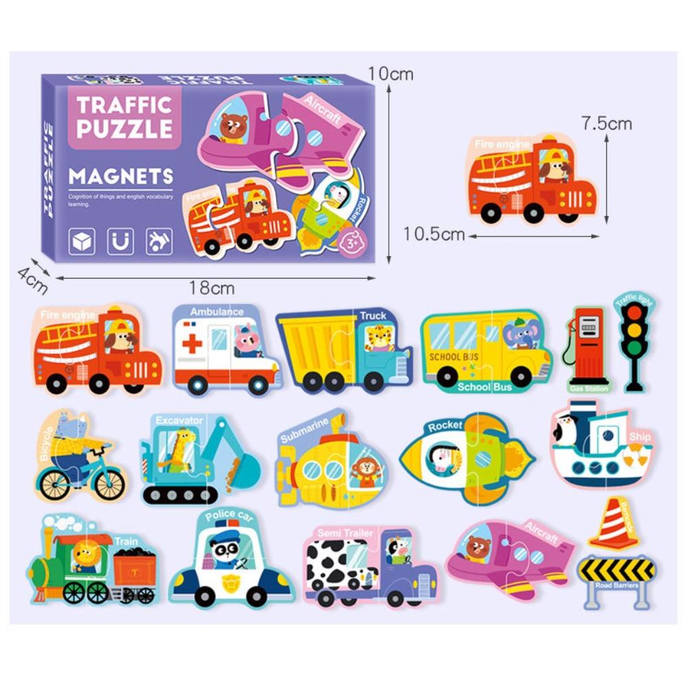 Montessori Fridge Magnets Matching Puzzle Animal Magnets Early Education