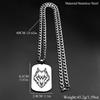 Moderne Wolfskopf Tier Hundemarke Edelstahl Anhänger Halskette für Damen Herren Silberfarbe Biker Kette Halsketten Schmuck Geschenk