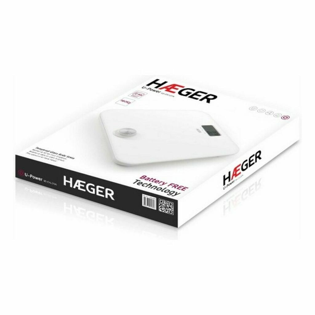 Digital Bathroom Scales Haeger BS-DIG.011A White 180 Kg