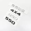 CXAFM1 Silver Black Letters 550G 4X4 850 550 D35 B40 D6S B63 Emblem for Mercedes Benz Brabus G Car Trunk Rear W463 W464 Logo Sticker