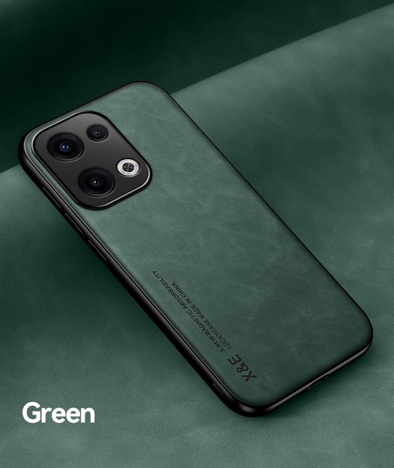 Luxury Leather Funda for OPPO Reno 13 Pro Case Ultra Thin Car Magnetic Protection Cover for OPPO Reno 13 Shockproof Capa