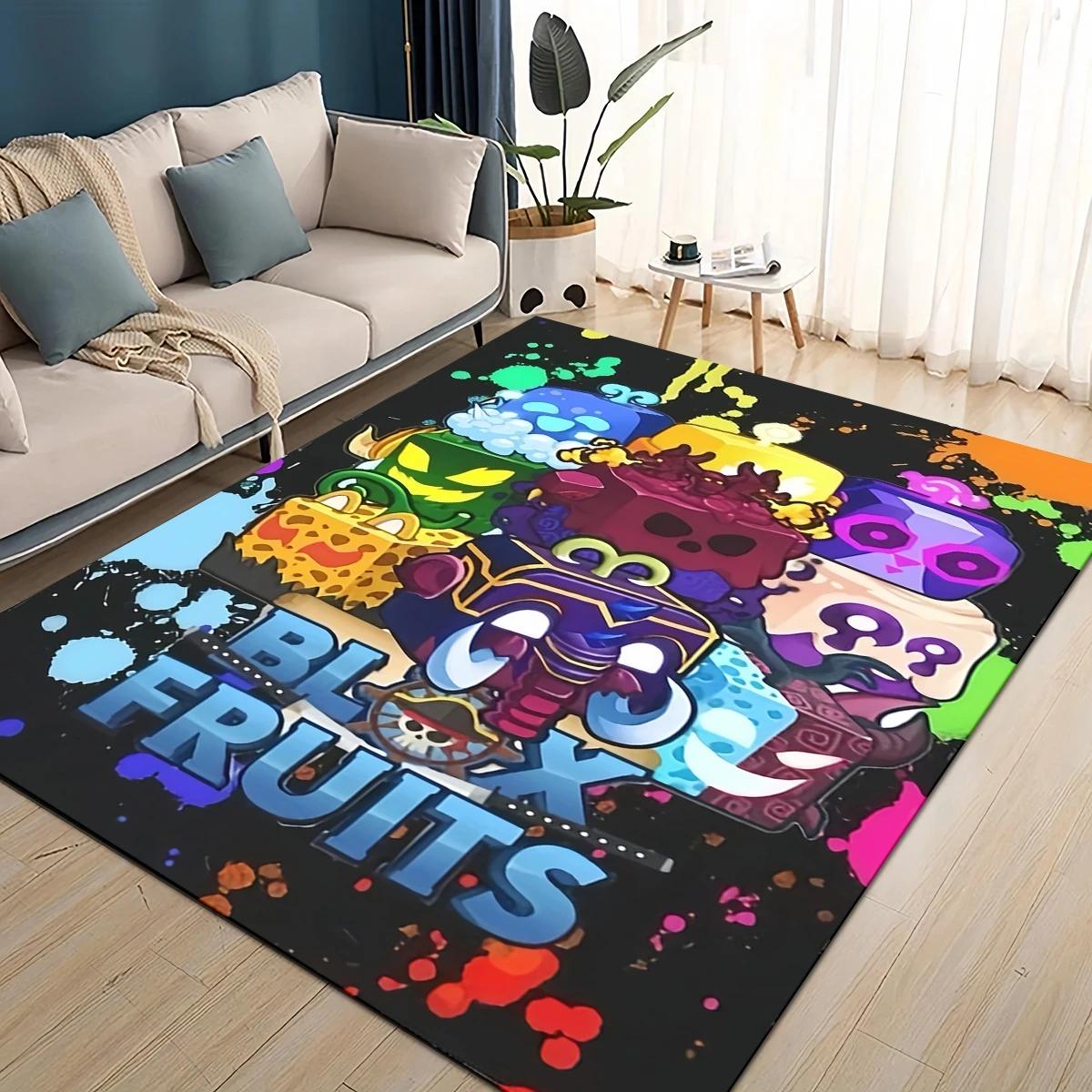 

27 Style New B-Blox Fruit Cartoon Carpet Rug for Living Room Bedroom Home Sofa Decoration,Kids Play Non-slip Floor Mat 40x60cm( 15x23in )