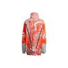 Adidas Color Block Logo Print Zip Jacket Women Jacket Orange HI6065
