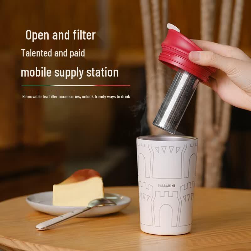 ZWILLING Ballarini Mocca Tea & Coffee Separation Insulated Mug 480ml