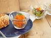 Tableware East Dessert Cups 200cc Glass 6-Piece Set, Dot Pattern Small Bowls, Dinnerware Set