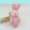Mini 6cm Langes Haar Gelenkiger Kaninchen Plüsch Teddybär Puppe DIY Dekor Kleidung Geschenkbox Zubehör