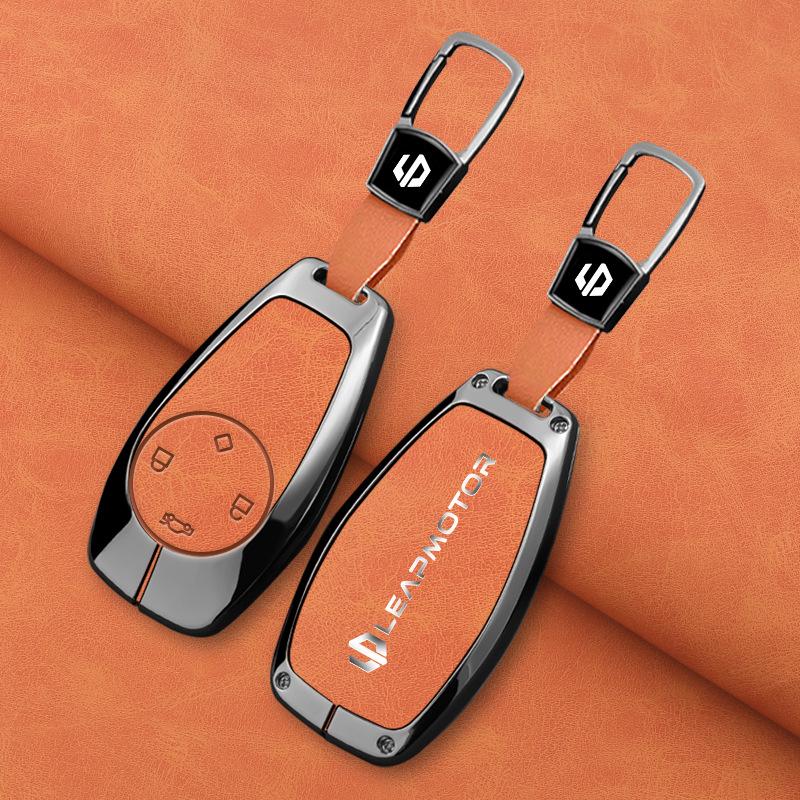 Compatible Leapmotor C11 2023 Key Case: T03 Bag C01 Full-Wrap Protection Key Shell for Men & Women.