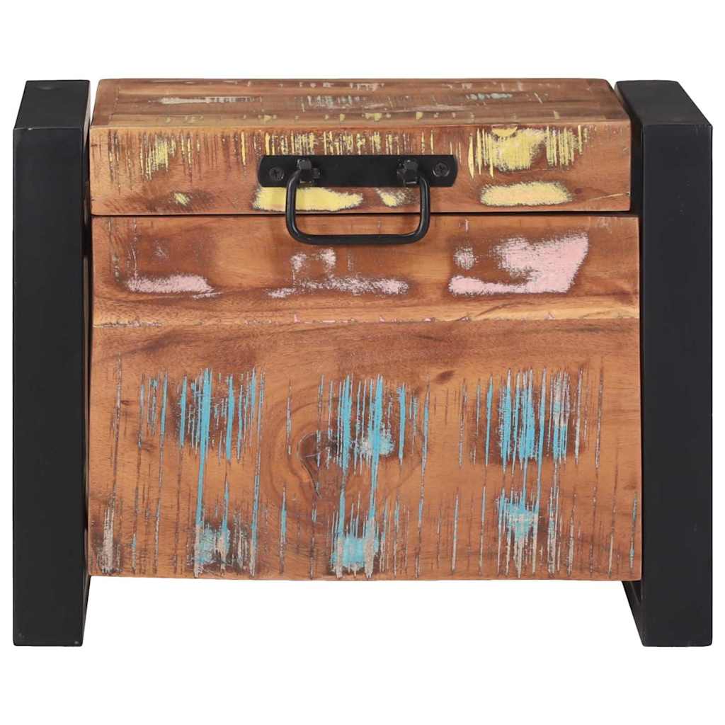 Storage Chest 40 X 30 X 30 Cm Solid Reclaimed Wood