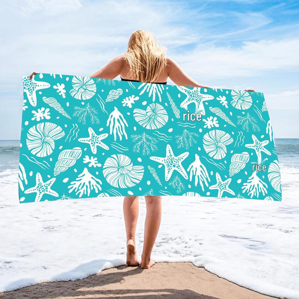70x140 Microfiber Custom Printed Beach Towel - Absorbent & In Stock