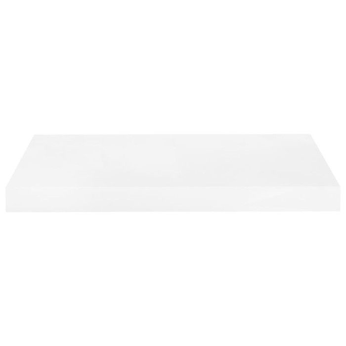 VidaXL Floating Wall Shelf High Gloss White 50x23x3.8 Cm MDF