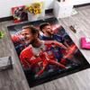Football Star Print Non‑Slip Rug, Sports Decor Carpet for Bedroom Living Room Home Decoration