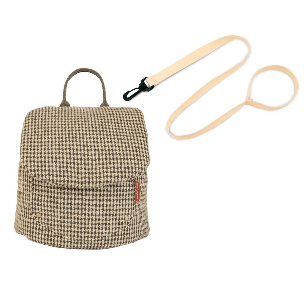 Harness Backpack Harness and Baby Backpack E.x.p.japon 2-Piece & Set (Ivory) (Tweed Brown) E-bhns18i