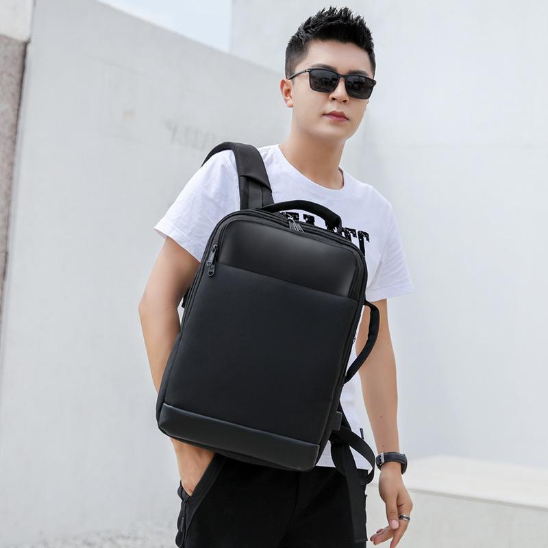 Business Backpack for Women Computer Backpack Simple Male Student Bag with USB Laptop Bag