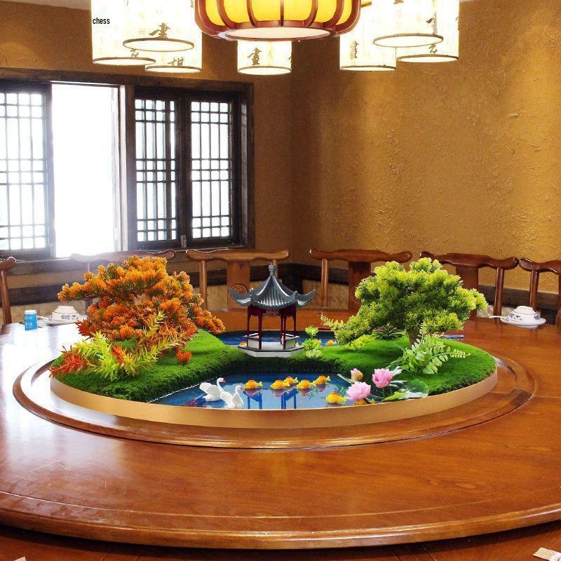 Hotel Dining Table Turntable Floral Display and Arrangement