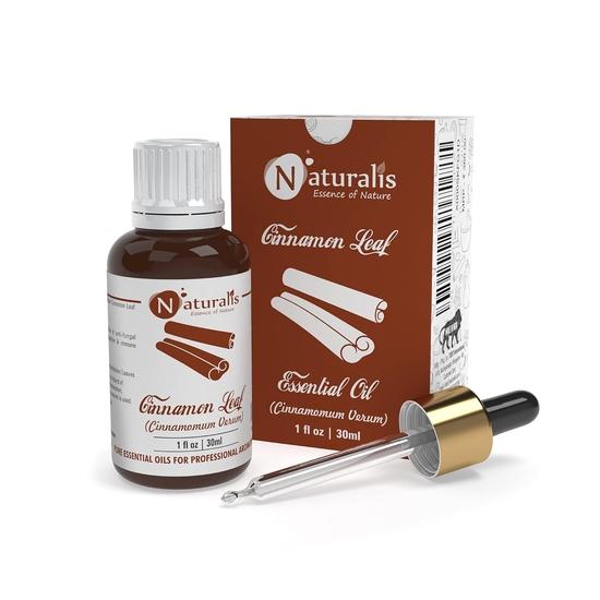 Naturalis Cinnamon Oil - Organic Cinnamon Essential Oil for Aromatherapy, Skin Care & Hair Growth - Therapeutic Grade Natural Oil - 30ml 30ML