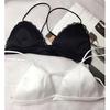 Sexy Women Thin shoulder Lace Lingerie Underwear Push-Up Padded Bra Set Brassiere