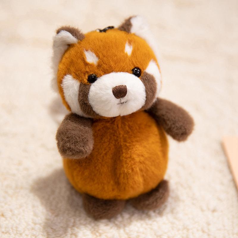 Cute Raccoon Pendant Panda Keychain Deer Plush Toy Zoo Gift Stall Children's Gift