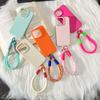 Cute Candy Leather Texture With Wrist Strap Case For iPhone 17 Air 16 15 14 11 12 13 16 Pro Max 16 Plus Solid Color Soft Cover