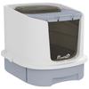Cat Litter Box with Lid, Scoop, Deodorisation Bags, Top Entry