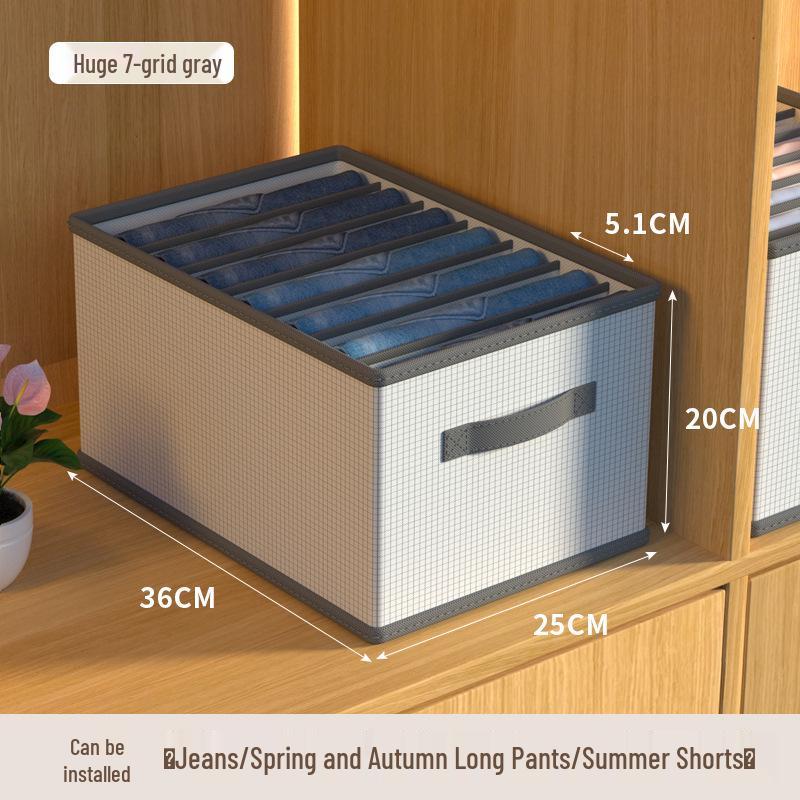 Foldable Large-Capacity Wardrobe Storage Box with Drawer Organizer
