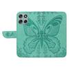 For Motorola Moto G56 5G Case Butterfly Pattern PU Leather Folio Flip Phone Cover -  Green