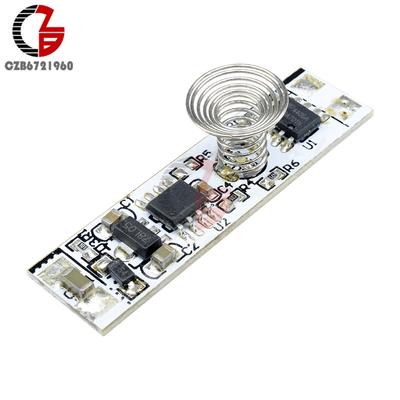 DC 12V Kapazitiver Berührungssensorschalter Schraubenfederschalter LED-Dimmer-Steuerschalter 9-24V 30W 3A für Smart Home LED-Lichtleiste