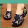 Beijing Cloth Shoes Womens Old Shoes Ethnic Style Flat Bottom Embroidered Shoes Loafers For Middleaged And Elderly