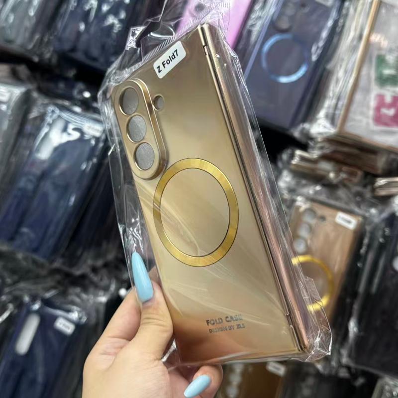 Full Cover Hinge Protection for Magsafe Case for Samsung Galaxy Z Fold 8 Ultra Wide 7 6 5 Hard Phone Shell with Screen Protector